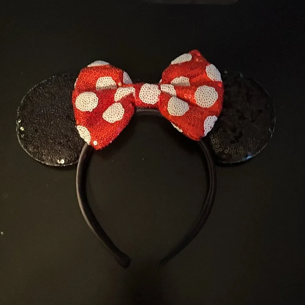 Minnie Mouse Ears Headbands Set of (2)